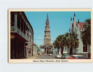 Postcard Church Street, Charleston, South Carolina