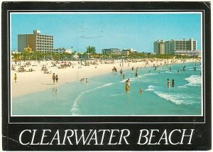 Clearwater Beach, Florida, 1989 Chrome Postcard
