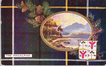 Scotland - Clan Macalpine - 1912 Tuck Card