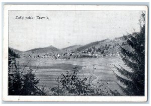 Travnik Loski Potok Slovenia Postcard View of Mountain Gorge c1930's Vintage