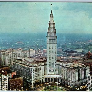 1955 Cleveland OH Public Square Terminal Tower Downtown Business Section PC A239