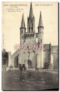 Postcard Old Chapel St Fiacre near the Faouet Folklore