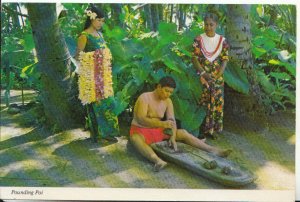 America Postcard - Hawaii - Pounding Poi - Ref 16269A