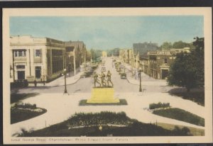 PEI CHARLOTTETOWN Great George Street War Memorial older cars 1949 ~ WB PECO