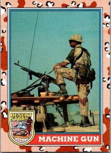 Military 1991 Topps Dessert Storm Card Maching Gun sk21308