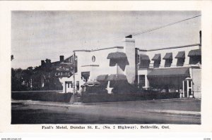BELLEVILLE , Ontario , Canada, 40-50s ; Paul's Motel