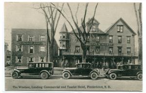 The Windsor Hotel Cars Fredericton New Brunswick Canada 1910s postcard