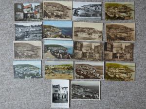 bu0154 - Mousehole , Cornwall - 18 postcards - All Showing