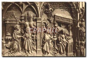 Old Postcard Amiens Stalls Choir Visitation The Annunciation