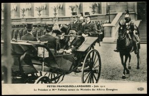 Fetes Franco-Hollandaises, Juin 1912. French Pres. Armand Fallieres & wife