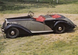 1939 Daimler DB18 Dolphin Classic Sports Car Postcard NEW