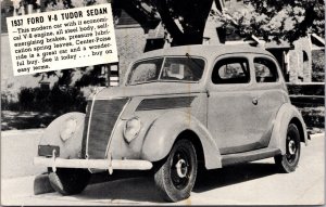 Advertising PC 1937 Ford V-8 Tudor Sedan Peterson & Anderson Newark Illinois