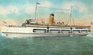 C.1920 New S.S. Catalina Steam Ship Catalina Island, CA Postcard P186