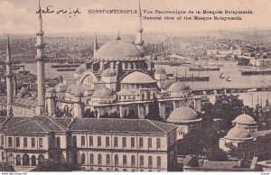 CONSTANTINOPLE, Turkey, 1900-1910's; General View Of The Mosque Suleymanie