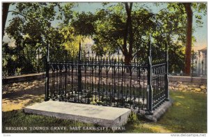 Brigham Young's Grave, Salt Lake City, Utah, 1910-1920s