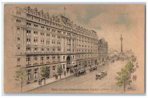 c1910 Hotel Victoria Northumberland Avenue London England Unposted Postcard