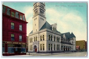 c1910's Post Office Worcester Massachusetts MA Worth Cushion Sole Shoes Postcard