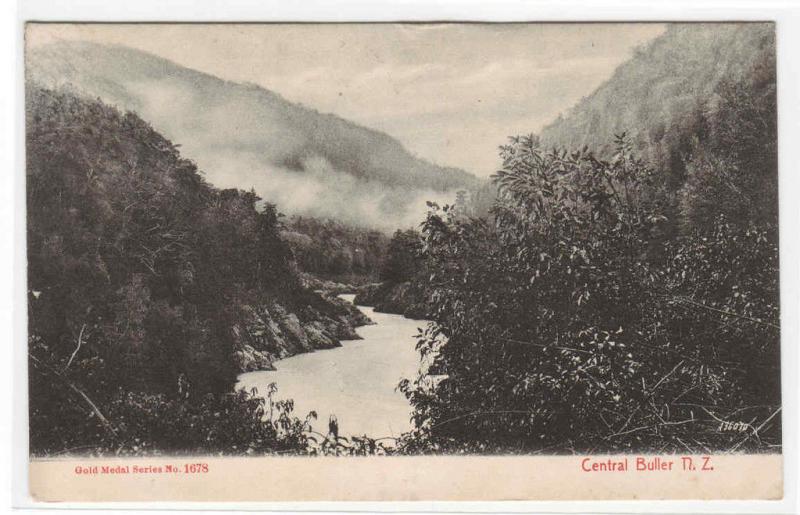 Buller River Central Buller Westland New Zealand 1910c postcard