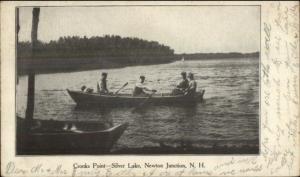 Boating Cronks Point Silver Lake Newton Junction NH c1905 UDB Postcard