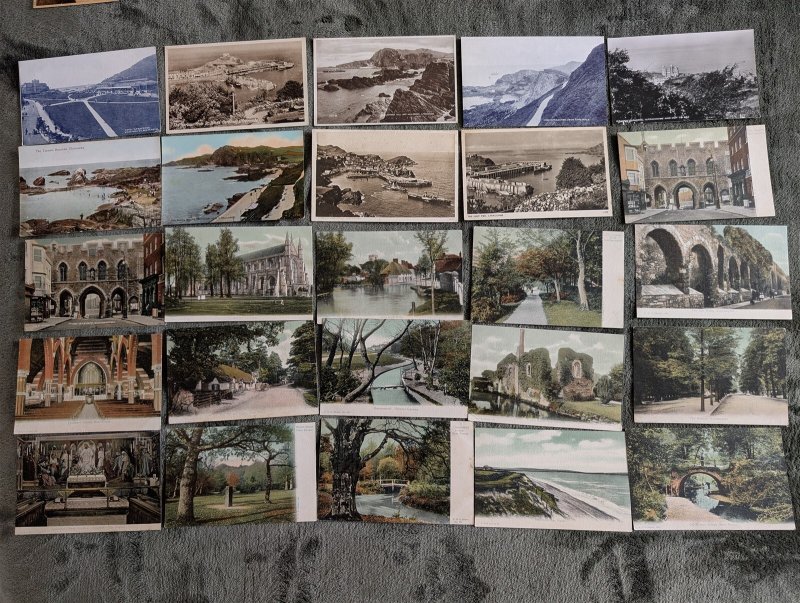 Bulk Lot 379 - UK TOPO - 100 , 5.5 x 3.5 postcards