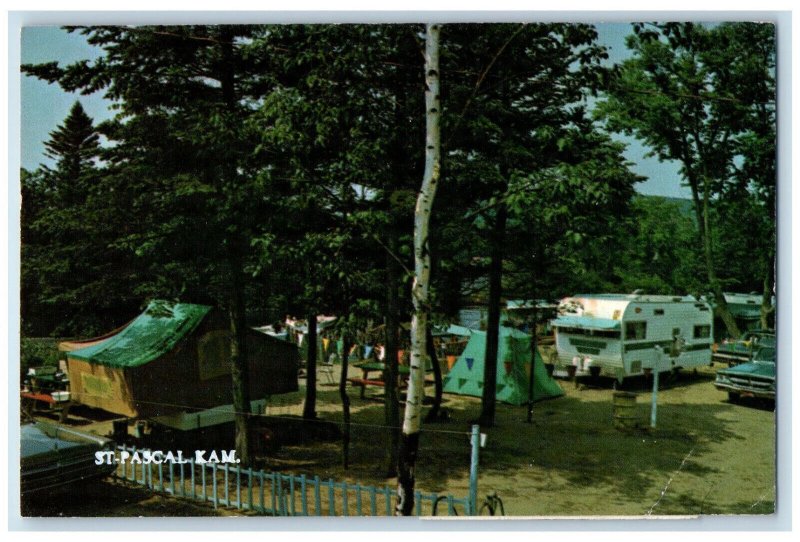 c1950's St. Pascal Kam. Camping Dans La Belle Province Quebec Canada Postcard