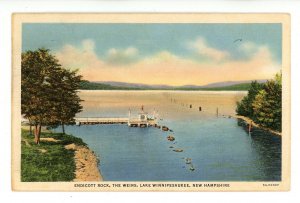 NH - The Weirs, Lake Winnipesaukee. Endicott Rock