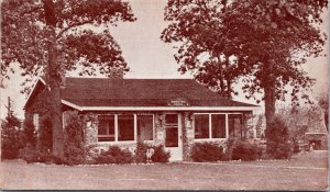 Postcard The Cabin Rockome in Arcola, Illinois~131631