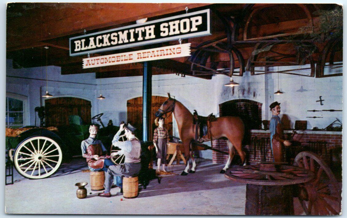 Scene from the Blacksmith Shop of Horn's Cars of Yesterday Sarasota