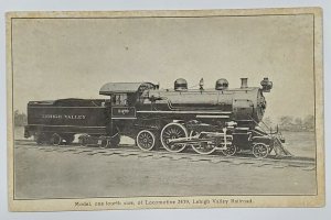 Lehigh Valley R.R. Model of Locomotive 2479 built by Employee Sayre Postcard T10