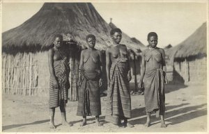 belgian congo, Native Topless Women (1920s) L. Gabriel ? RPPC Postcard