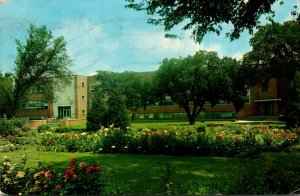 Iowa Ames Agronomy Building and Formal Garden Iowa State College 1966