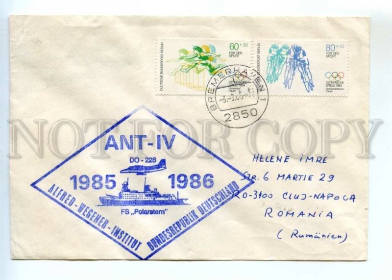 486520 1986 Berlin Antarctic Expedition Alfred Wegeher Institute cancellation