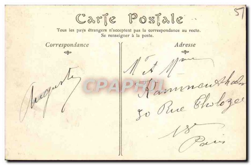 Old Postcard Reims L & # 39Hotel Town