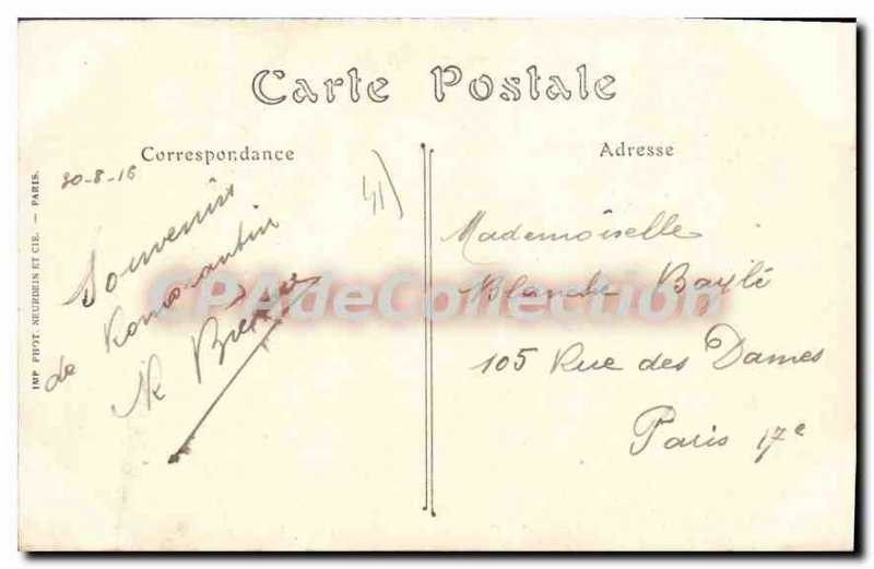 Old Postcard Romorantin Le Moulin De La Ville The Bridge And The Deversoir