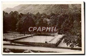 Old Postcard Ax les Thermes Les Tennis