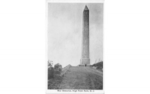 War Memorial  High Point Park, New Jersey Postcard