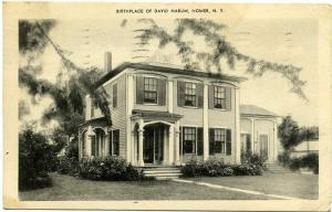 Birthplace of David Harum - Homer NY, New York - pm 1940