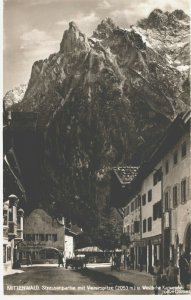 Switzerland Mittenwald Strassenparier mit Viererspitze Vintage RPPC 03.67