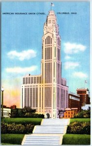 Postcard - The American Insurance Union Citadel - Columbus, Ohio