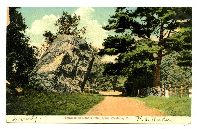 RI - Westerly. Dean's Park Entrance