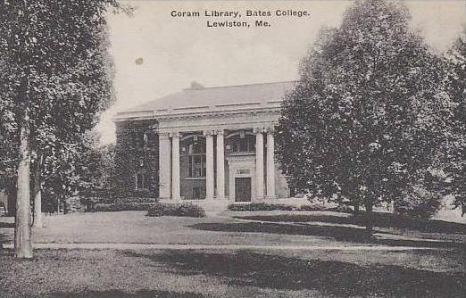 Maine Lewiston Coram Library Bates College Albertype