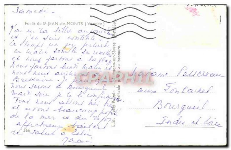 Postcard Modern Foret De St Jean De Monts