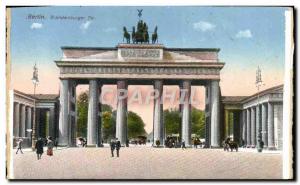 Postcard Old Berlin Brandenburger Tor