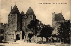 CPA Carcassonne Tours et Porte Narbonnaise FRANCE (1013041)
