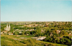 Medicine Hat Alberta AB Birdseye Unused Vintage Postcard H15