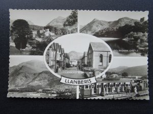 Wales LLANBERIS 5 Image Multiview c1950s RP Postcard by Valentine