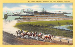 Inglewood, CA, USA Hollywood Turf Club Horse Racing Unused 