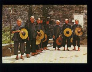 210058 CHINA HONG KONG village woman outside Kathing Walled City old postcard