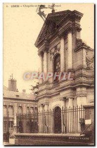 Old Postcard Lisieux Chapel and statue of the carmel