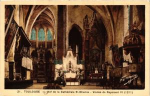 CPA AK TOULOUSE Nef de la Cathédrale St-ÉTIENNE Voutes de Raymond VI (582641)